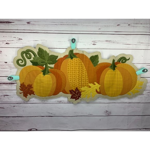 Autumn Cutwork Design Pumpkin Table Runner Decor - Picture 2 of 6